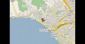 map of Santa Monica California