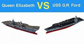 HMS Queen Elizabeth vs USS Gerald R Ford Aircraft Carrier