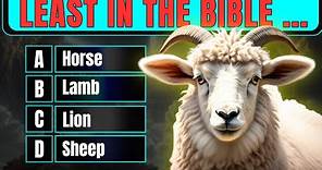 Animals in the Bible | 25 Bible Questions To Test Your Bible Knowledge | The Bible Quiz