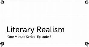 Literary Realism | Definition and Characteristics of Realism