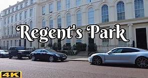Regent's Park relaxing walking in London | Tour in 4K
