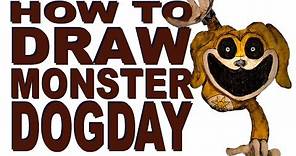 How to draw Monster DogDay (Poppy Playtime III)
