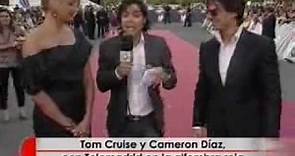 Tom Cruise y Cameron Díaz, encantados de estar en España