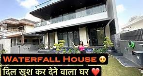 Inside Tour a Luxurious Best Design Waterfall House in Mohali , India | Modern Interior Design