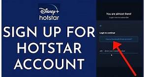 How to Create/Open Hotstar Account Online? Disney Hotstar Sign Up 2023