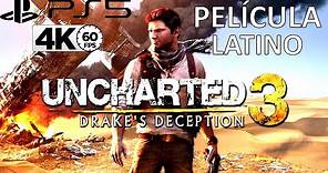 UNCHARTED 3: El engaño de Drake / PELÍCULA completa / PS5 / 60fps / LATINO