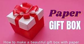 DlY gift box ,making beautiful gift box with paper,origami gift box, handmade gift box, diy origami