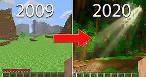 Evolution of Minecraft 2009-2020