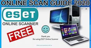 Eset Online Scan for Windows Laptop and Desktop PC Guide 2020