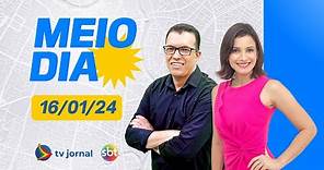 TV JORNAL MEIO-DIA AO VIVO com ANNE BARRETTO | 16.01.24