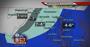 Areas In Md. Can See Up To 6 Inches Of Snow As Storm Warnings, Weather Advisories Issued