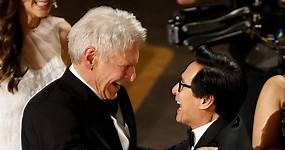 Watch the Emotional Reunion Between Harrison Ford and Ke Huy Quan During the Oscars