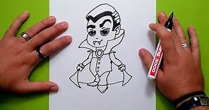Como dibujar un vampiro paso a paso 4 | How to draw a vampire 4