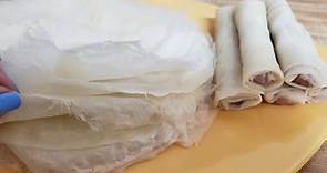 Easiest Homemade Lumpia Wrapper/Spring Roll Wrapper recipe (no messy hand, brush technique)