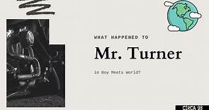 The Ongoing Tragedy of Mr. Turner's Exit From Boy Meets World