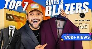 7 Best Suit/Blazers For Men (Wedding, Office, Events) Suit Blazer Haul Review 2023 | ONE CHANCE
