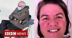 The woman behind Bernie Sanders' mittens - BBC News