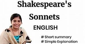 Shakespeare Sonnets Explained | Summary | Background | Characters | Themes