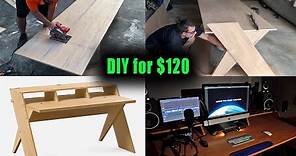 Recording Studio Desk Build - DIY Easy Instructions - Output Platform Editing Workstation