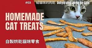 貓奴必學！用食物烘乾機自製貓咪零食 雞肉乾 鯛魚乾 Homemade Cat Treats - Dehydrated Jerky for Cats