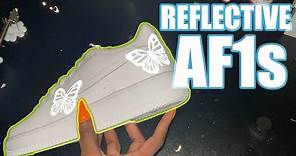 DIY Custom Reflective Butterfly Air Force 1s (EASY)