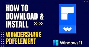 How to Download and Install Wondershare PDFelement For Windows