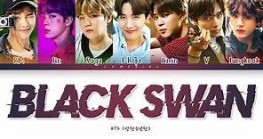 BTS BLACK SWAN Lyrics (방탄소년단 BLACK SWAN 가사) [Color Coded Lyrics/Han/Rom/Eng]