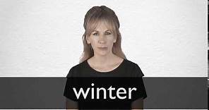 How to pronounce WINTER in British English