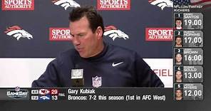 Gary Kubiak Reveals Why He Benched Peyton Manning | Chiefs vs. Broncos | NFL