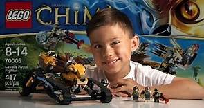 LAVAL'S ROYAL FIGHTER - LEGO Legends of Chima Set 70005- Time-lapse Build, Unboxing & Review