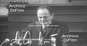Greece: Georgios Papadopoulos - Speech in the Hellenic Parliament 1968 ARCHIVE FOOTAGE