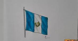 Cómo dibujar la bandera de Guatemala