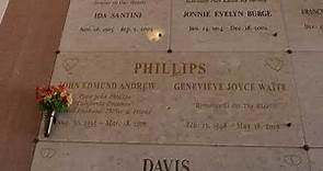 John Phillips Grave Forest Lawn Memorial Park Cathedral City Palm Springs California USA June 2021