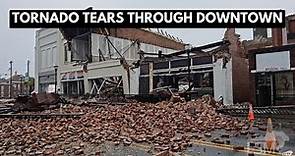 01-09-2024 Bamberg, South Carolina - Possible Tornado - Damage, Downtown Buildings - Factory - Homes