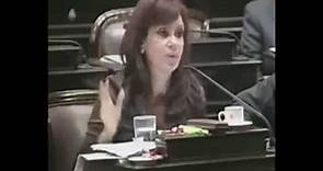 Cristina Kirchner, antes de ser Presidenta.