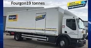 Berger Location - Camion 4x2 Fourgon 19 Tonnes