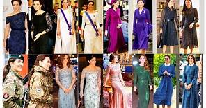 Queen of Denmark Princess Mary And Kate Middleton Same Fashion Dresses IN Different Events