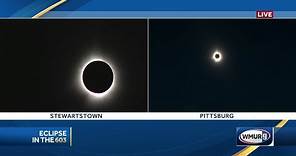 Watch the moments northern New Hampshire goes from day to night from eclipse