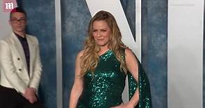 Alicia Silverstone glitters in green at Vanity Fair Oscars bash