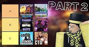 Ranking Tower Defense Games on Roblox | PART 2
