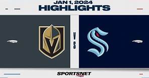 NHL Highlights | Golden Knights vs. Kraken - January 1, 2024 - Winter Classic