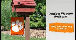 Clemson Tigers Paw Banner for Windows Doors and Walls