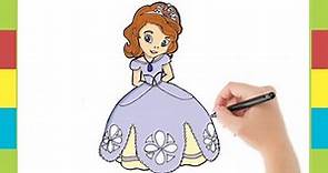 Como Dibujar Princesa Sofia Disney