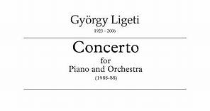 György Ligeti - Piano Concerto (1985-1988, audio+score)