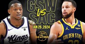 Golden State Warriors vs Sacramento Kings Full Game Highlights | January 25, 2024 | FreeDawkins