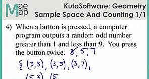 KutaSoftware: Geometry- Sample Spaces And Counting Principle