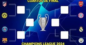 ASÍ se JUGARÁN los CUARTOS DE FINAL de la UEFA CHAMPIONS LEAGUE 2023/2024