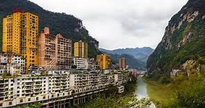 Questa È La Città Più Stretta Del Mondo. La Contea Cinese Di Yanjin Dispersa Tra Le Montagne