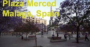 Plaza de la Merced (Things to see in Málaga, Spain.) 4K