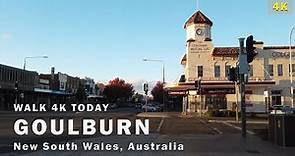 Goulburn, New South Wales - 4K Ambient Walk. Late in the day. Very cold.